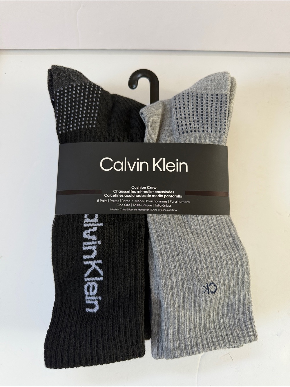 New Calvin Klein Men’s 5 Pairs Cushion Crew Socks